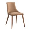 כסא מתכת - דגם לואיס - עץ אגוז
