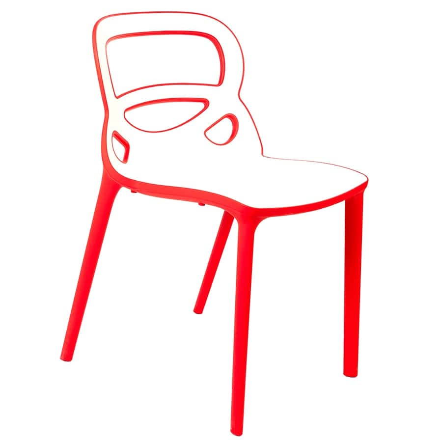 כסא פלסטיק נערם בעיצוב מודרני דגם רוז