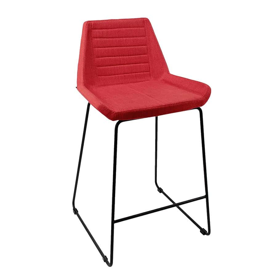 כסא בר - דגם יגואר-בר-אדום-בד