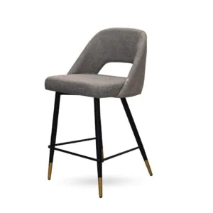 כיסא בר הילטון רגליים שחורות 65 ס"מ