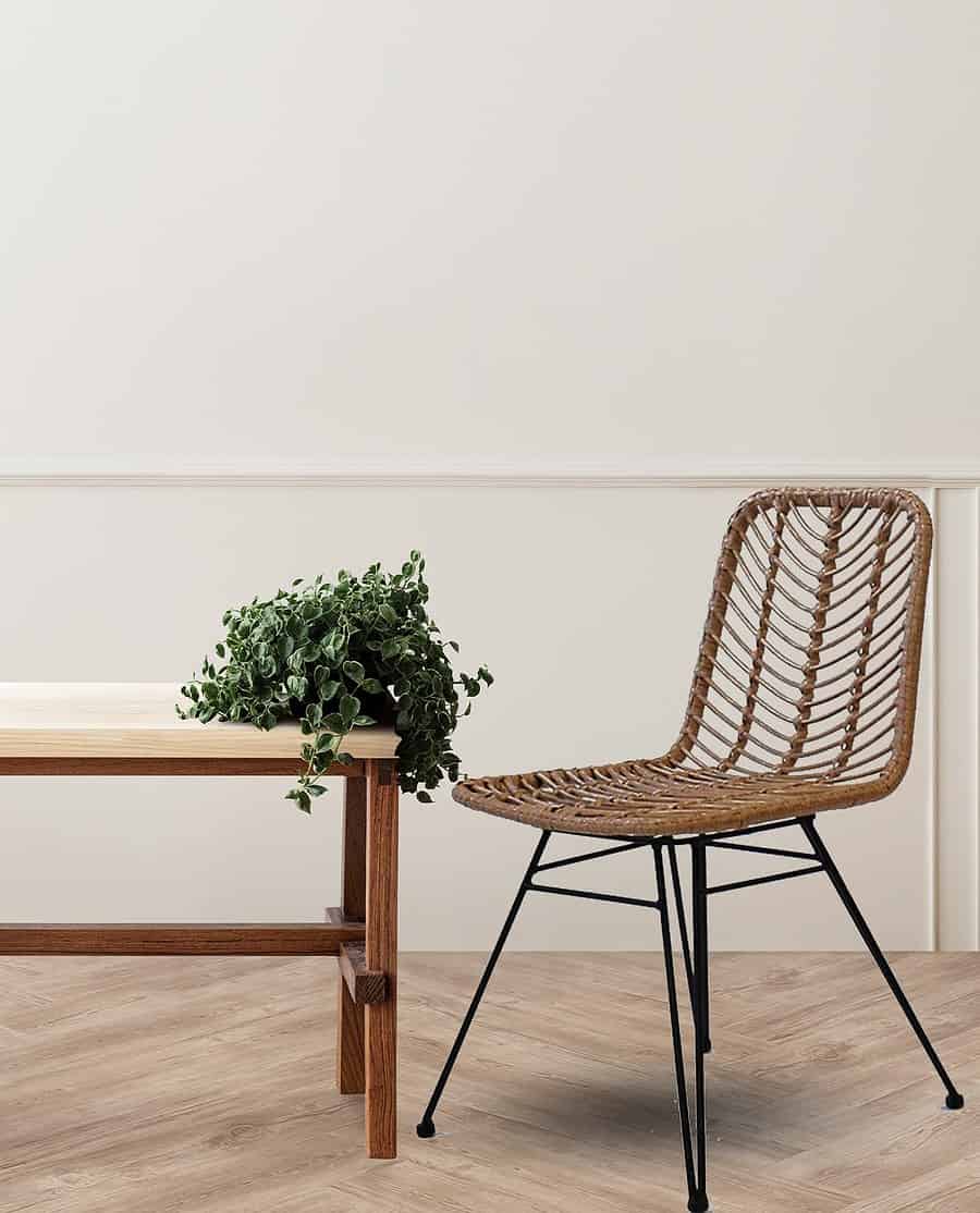כסא מתכת - דגם הדמיית מוצר בוהו