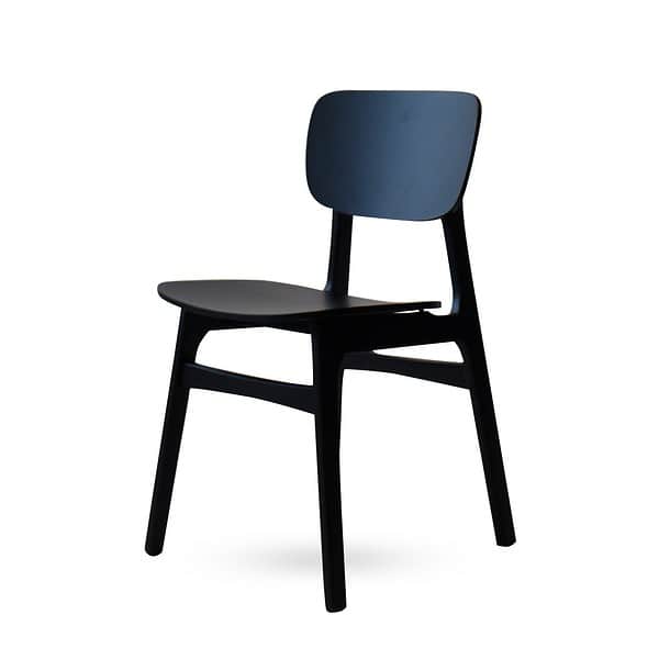 כסא מטבח - דגם לוקה שחור צידי