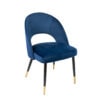 כסא מתכת - דגם ניקי-כחול