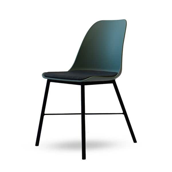 כסא מעוצב - דגם נירוונה צבע ירוק צידי