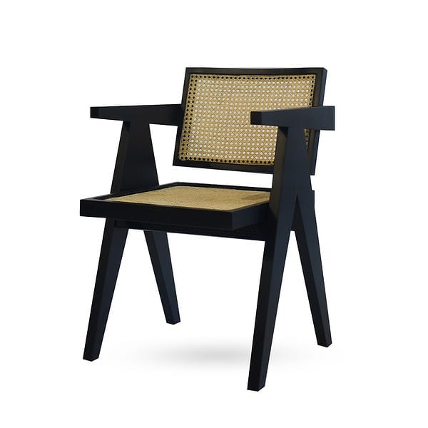 כסא לפינת אוכל - דגם סיטאי צבע שחור צידי